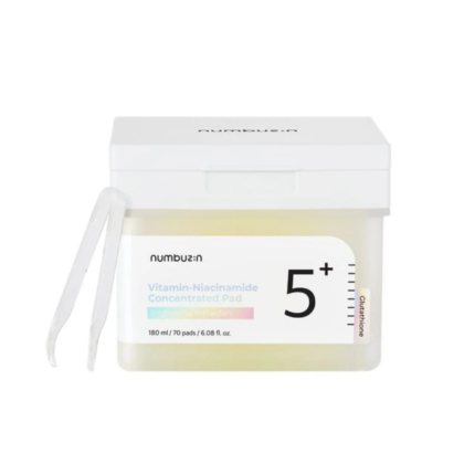 Numbuzin No. 5 Toner Pads - brightening Korean skincare for dark spots, uneven skin tone, and hydration